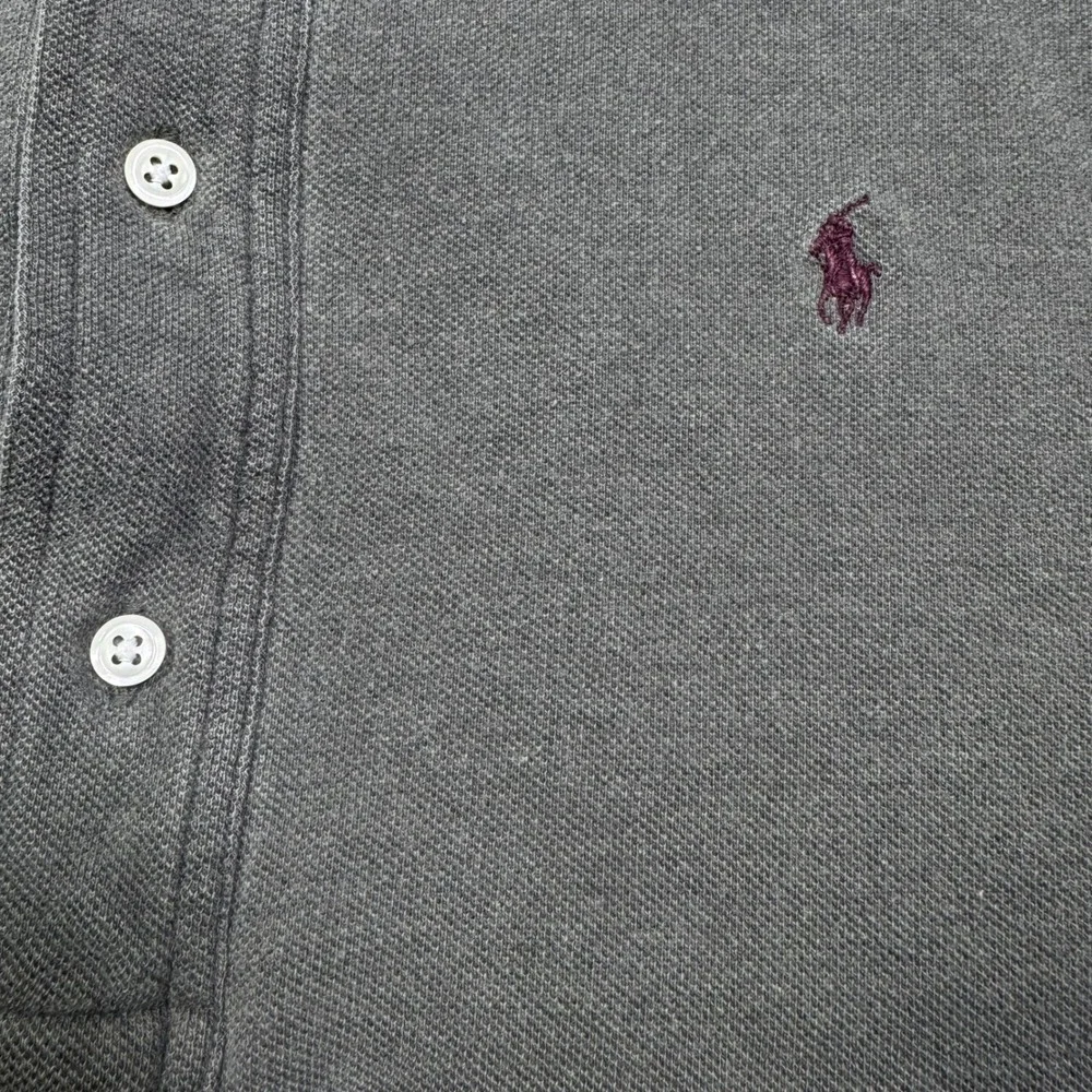 Vintage Polo Ralph Lauren Rugby Shirt pullover Mens XL Gray Embroidered Logo